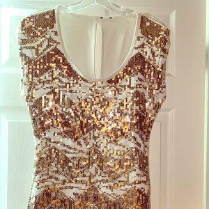 Bebe sequin top